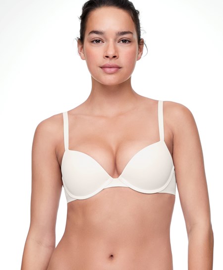 Oysho Push-up Klasyczne Bra In Polyamide Pale Ecru | 438790CSM