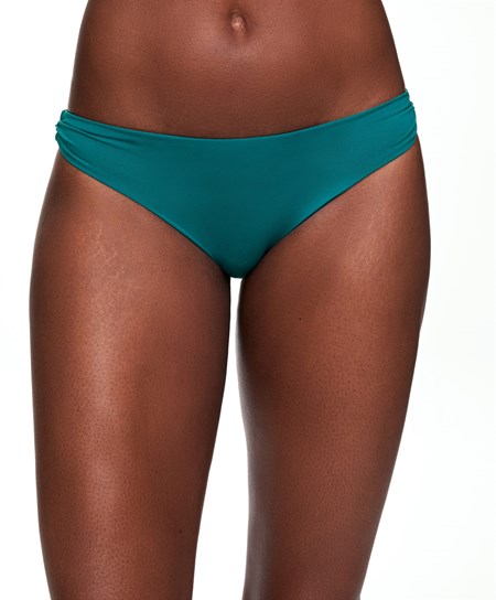 Oysho Ruched Medium-coverage Bikini Briefs Zielone | 163852OLT