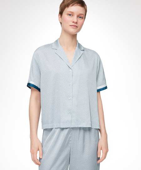 Oysho Satin Krótkie-sleeved Shirt 3-043 | 237910SXG