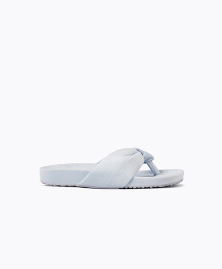 Oysho Slim Knot Sandals Niebieskie | 518026WLO