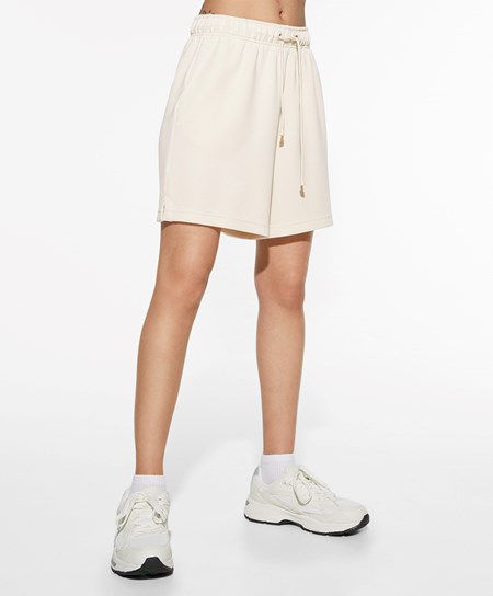 Oysho Soft Touch Modal Bermuda Shorts Stone | 415320LAO