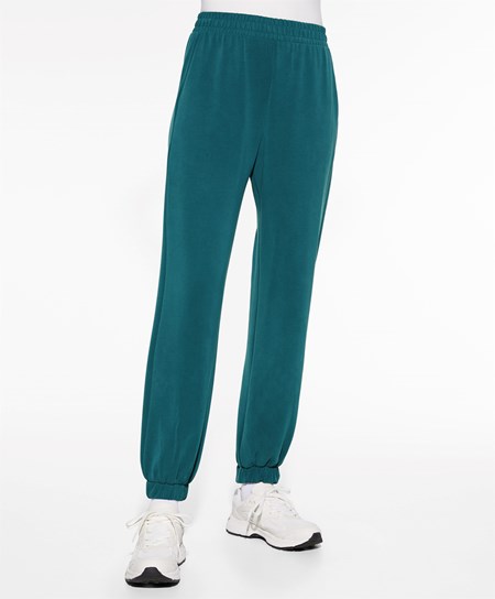 Oysho Soft Touch Modal Joggers Niebieskie Zielone | 504217YCN