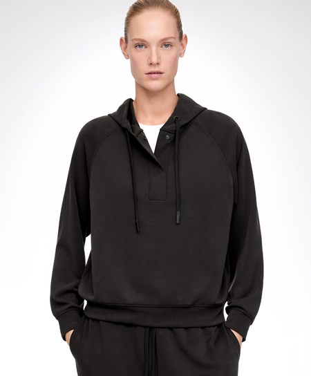 Oysho Soft Touch Modal Sweatshirt Czarne | 987231NLD