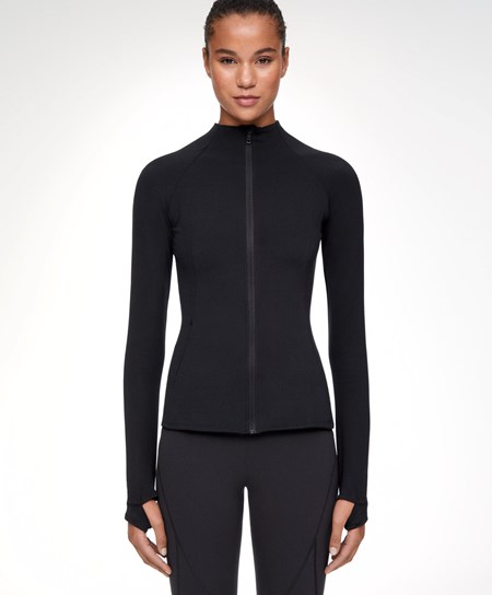 Oysho Soft-feel Cardigan Czarne | 781604BIN