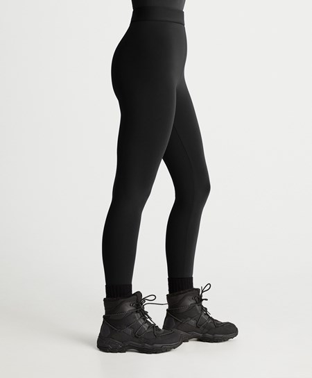 Oysho Super Extra Warm 70cm Ankle-length Leggings Czarne | 241809TLA