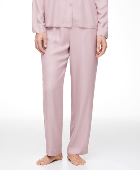 Oysho Trousers With Piping Różowe | 213458OHK