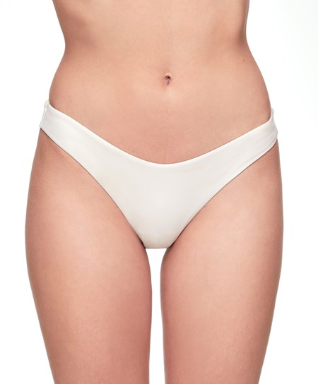 Oysho U-cut Brazilian Bikini Briefs Ecru | 489653OEY