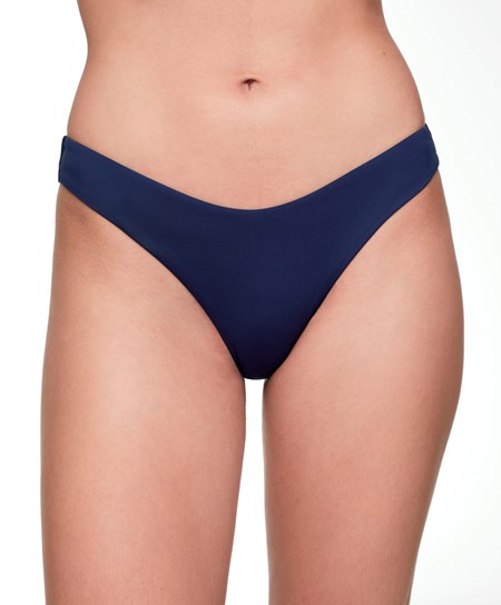 Oysho U-cut Brazilian Bikini Briefs Niebieskie | 528694SRB