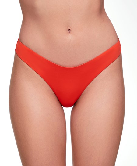 Oysho U-cut Brazilian Bikini Briefs Pomarańczowe | 756209UZG