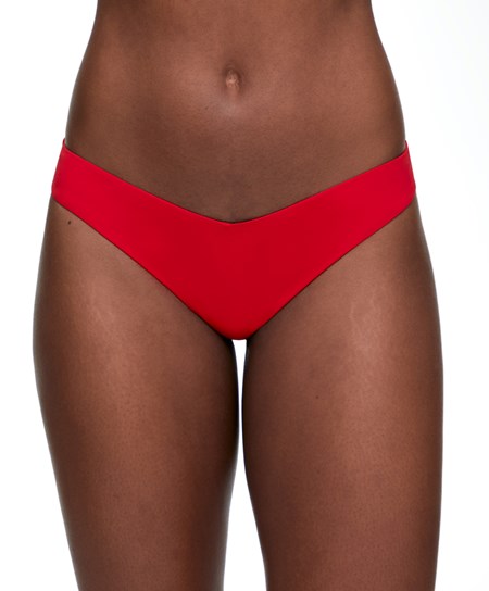 Oysho U-cut Stringi Bikini Briefs Czerwone | 908251OTF