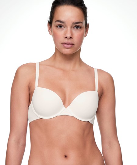 Oysho Underwired Polyamide Klasyczne Bra Pale Ecru | 073185LRQ