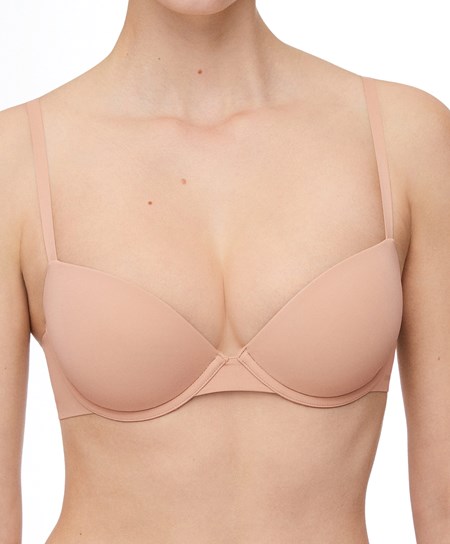 Oysho Underwired Polyamide Klasyczne Bra Beżowe | 397865SNP