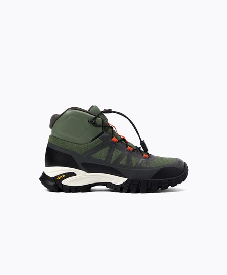 Oysho Vibram® Rubberised Trekking Boots Khaki | 371956IMB
