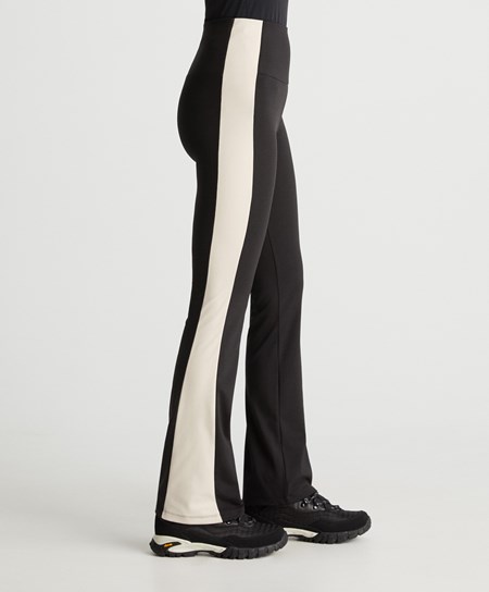 Oysho Warm-touch Flare Trousers Czarne | 918637SIM
