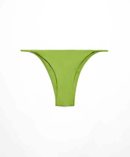 Oysho Z Paskami Medium-coverage Bikini Briefs Zielone | 502978JMS